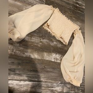 Women’s Cropped Off-Shoulder Top